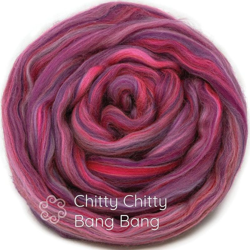 100% Merino Wool Roving. Soft Colorful Combed Top Roving for Felting, Spinning, Fiber Arts. Chitty Chitty |   Felting Felting Chitty Chitty