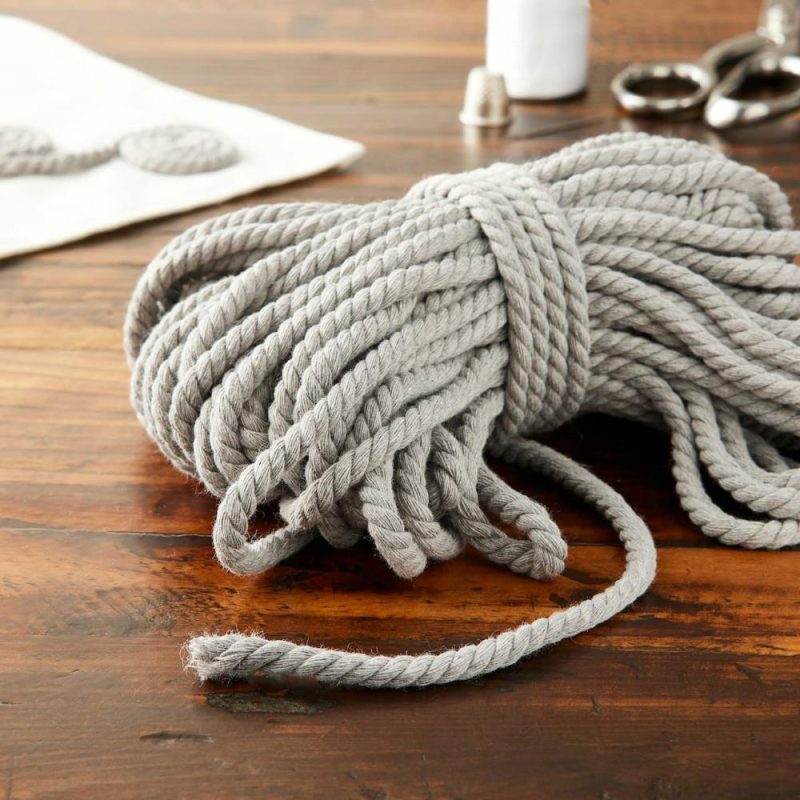 12 Pack: Charcoal Macramé Cotton Cord, 75ft.  |   Macrame Macrame Macrame