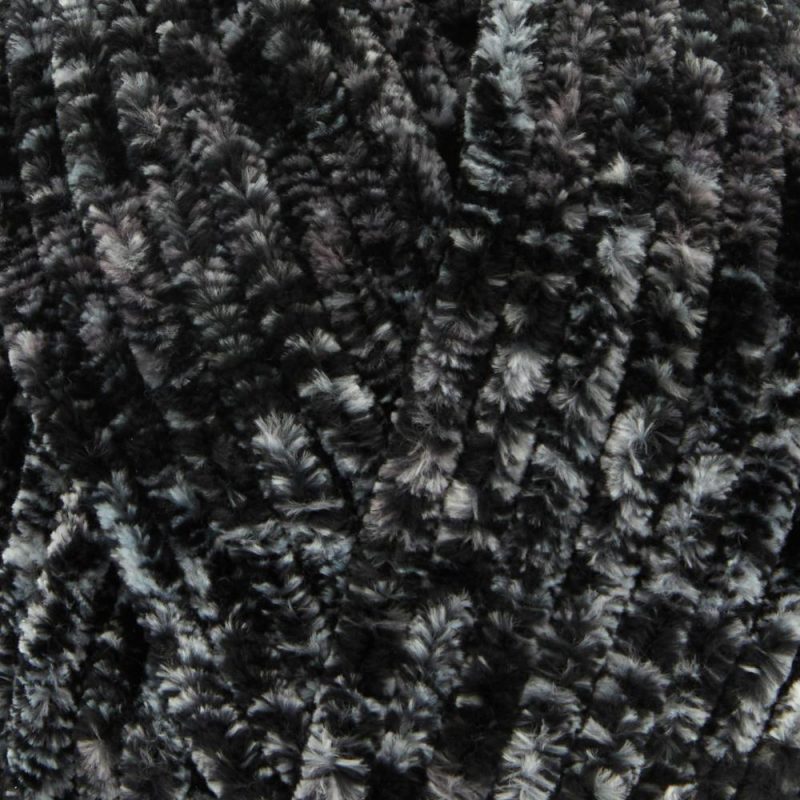 12 Pack: Chenille Home Slim™ Prints Yarn Black Tweed |   Basic Yarn Basic Yarn Basic Yarn