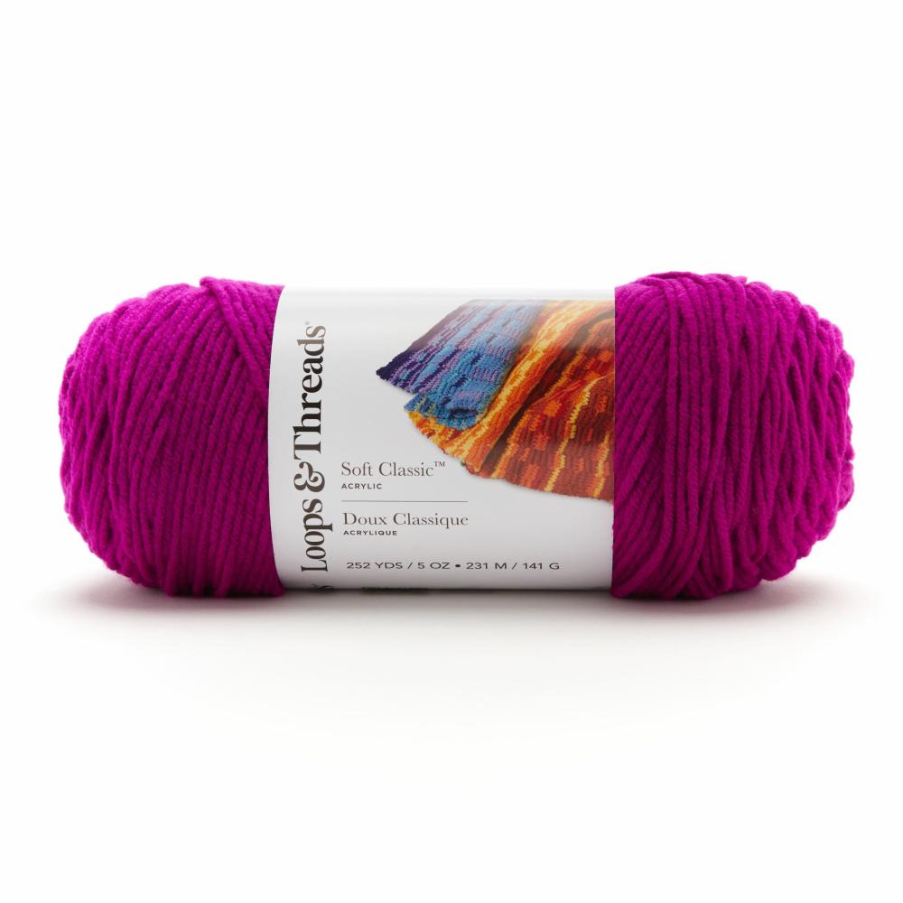 12 Pack: Soft Classic™ Neon Yarn Neon Violet |   Basic Yarn Basic Yarn Basic Yarn