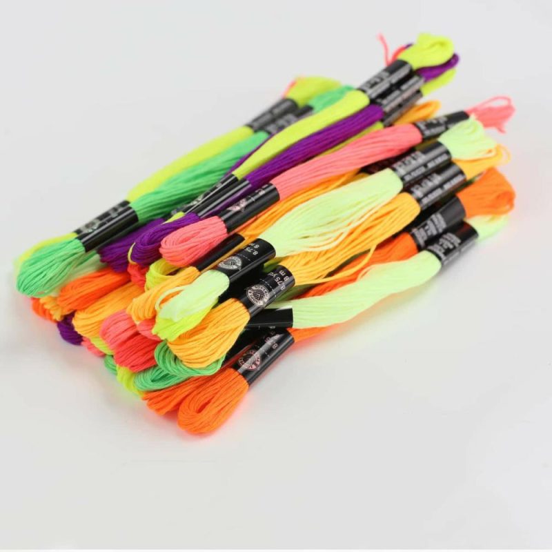 12 Packs: 36 ct. (432 total) Neon Embroidery Floss  |   Floss Packs Floss Packs Floss Packs