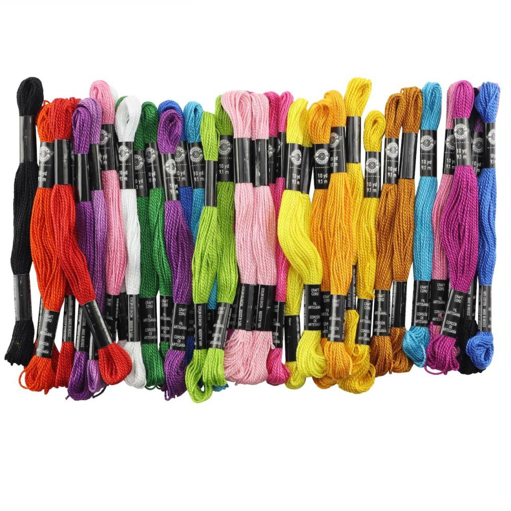 12 Packs: 36 ct. (432 total) Pastel Craft Cord  |   Floss Packs Floss Packs Floss Packs