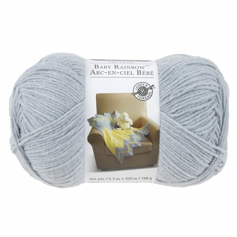 15 Pack: Baby Rainbow™ Yarn Silver Dollar |   Basic Yarn Basic Yarn Basic Yarn