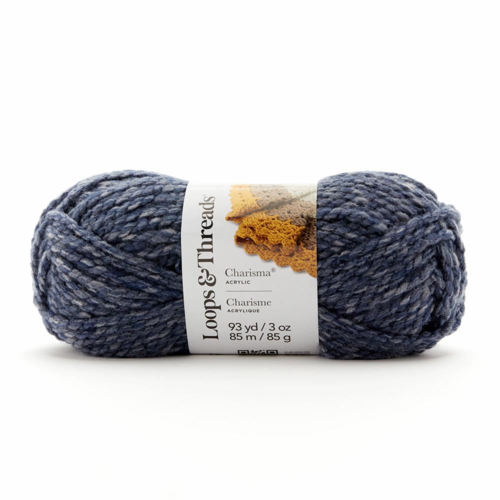 15 Pack: Charisma™ Heather Yarn Navy |   Basic Yarn Basic Yarn Basic Yarn