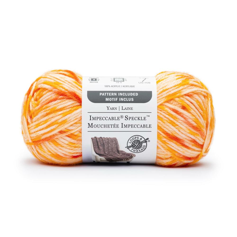 18 Pack: Impeccable® Speckle™ Yarn Hot Sunshine |   Basic Yarn Basic Yarn Basic Yarn