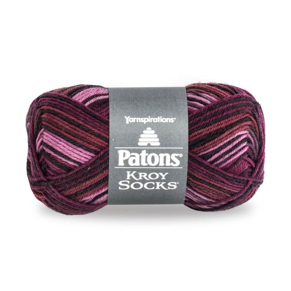 18 Pack: Patons® Yarnspirations™ Kroy Socks™ Yarn Amethyst Stripes |   Basic Yarn Basic Yarn Amethyst Stripes