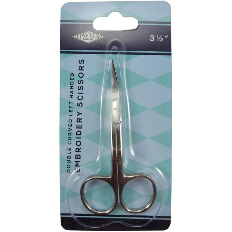 3.5″ Left-Handed Double-Curved Embroidery Scissors  |   Cross Stitch & Embroidery Cross Stitch & Embroidery Cross Stitch & Embroidery