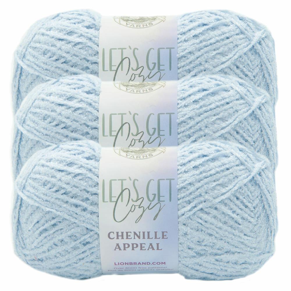 3 Pack Chenille Appeal Yarn Arctic Ice |   Basic Yarn Basic Yarn Arctic Ice