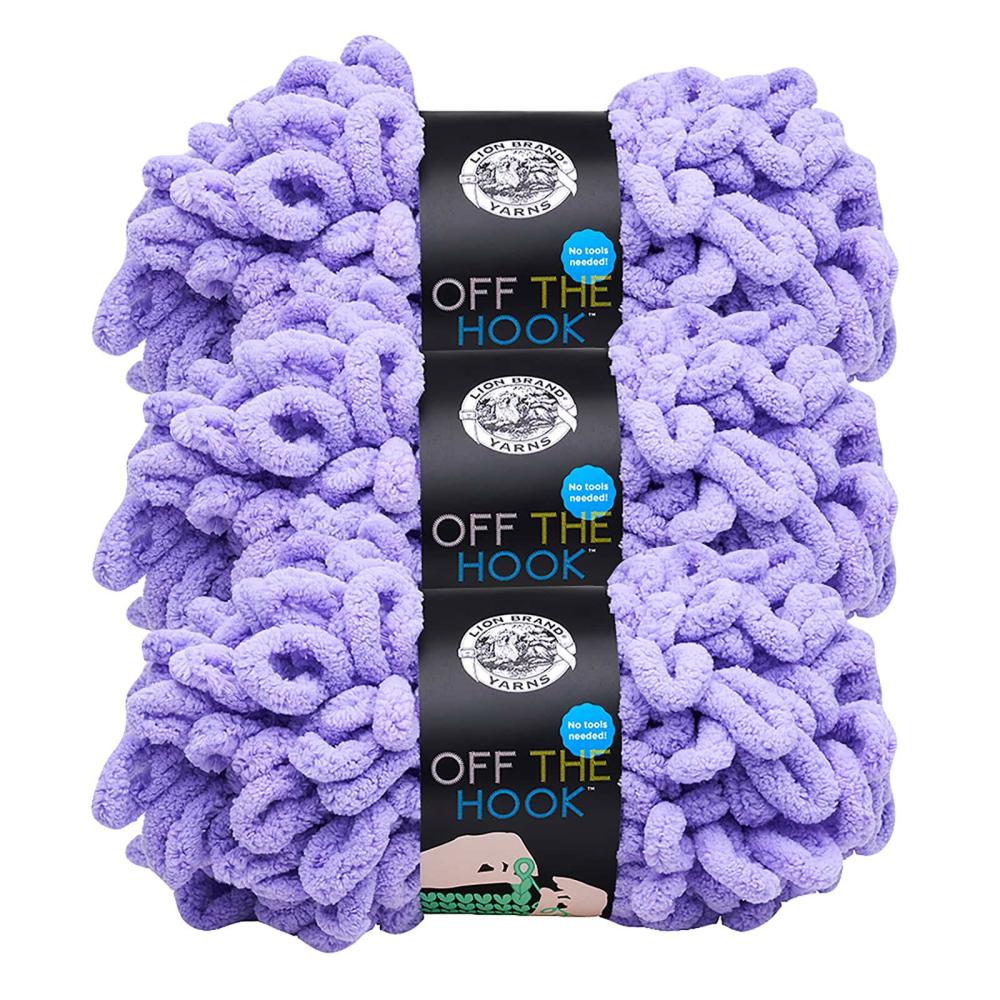 3 Pack Off The Hook™ Solid Yarn Purple Heart |   Home Decor Yarn Home Decor Yarn Home Decor Yarn