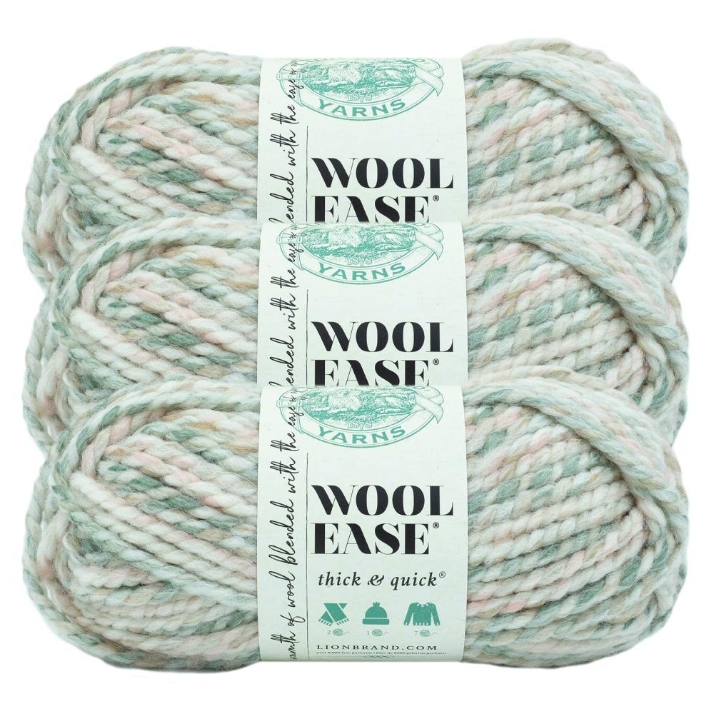 3 Pack Wool-Ease® Thick & Quick® Prints & Stripes Yarn Seashell |   Basic Yarn Basic Yarn Basic Yarn