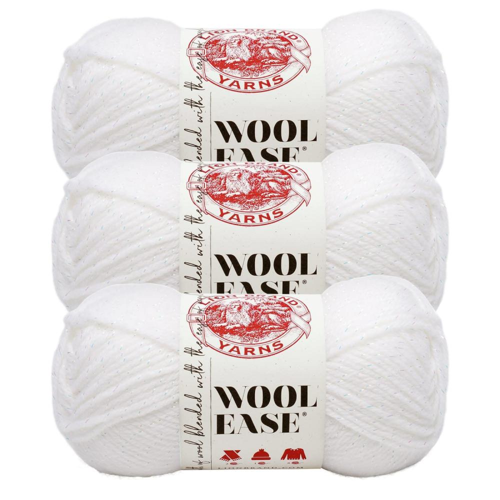 3 Pack Wool Ease® Yarn White Multi |   Basic Yarn Basic Yarn Basic Yarn