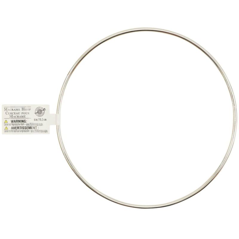 36 Pack: Nickel-Plated Macramé Hoop  |   Macrame Macrame Macrame