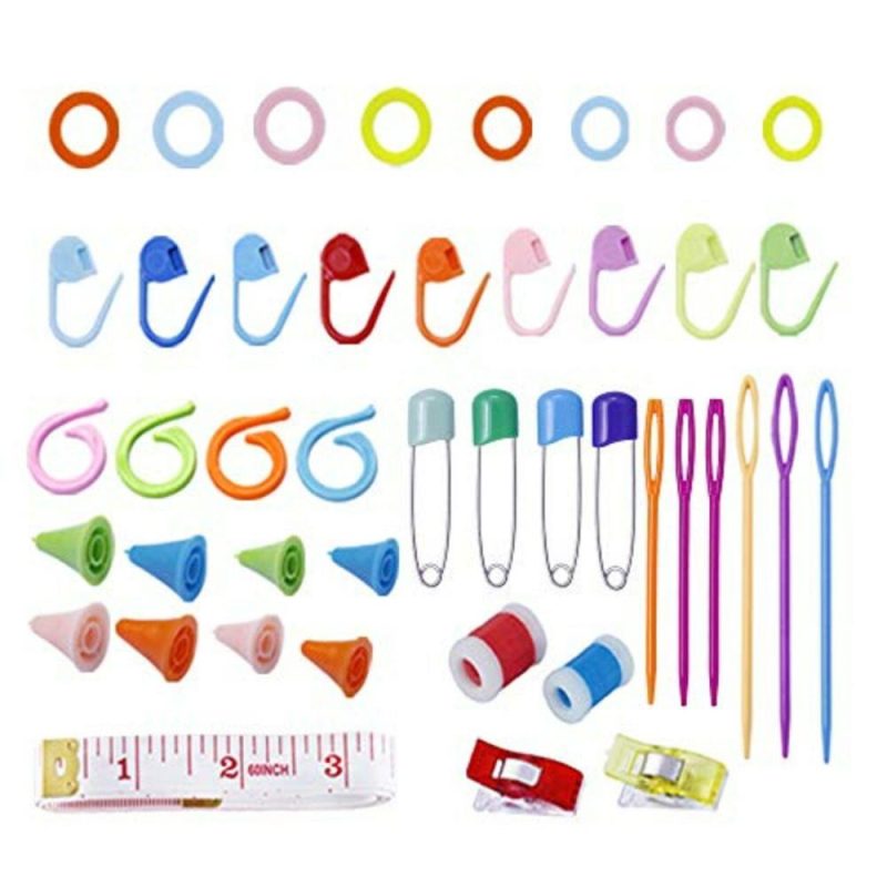 381 Pieces Stitch Ring Markers and Colorful Knitting Crochet Locking Counter Stitch Needle Clips + Weaving Tools Knitting Kits with 3 Storage Boxes  |   Crochet Supplies Crochet Supplies Crochet Supplies