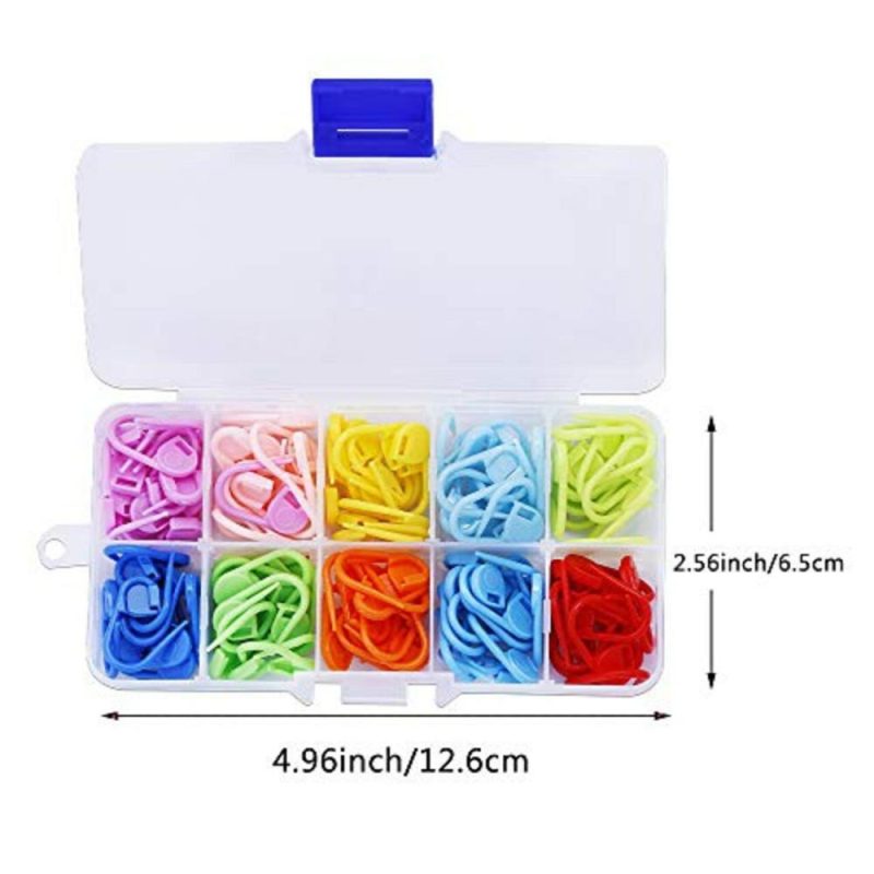 381 Pieces Stitch Ring Markers and Colorful Knitting Crochet Locking Counter Stitch Needle Clips + Weaving Tools Knitting Kits with 3 Storage Boxes  |   Crochet Supplies Crochet Supplies Crochet Supplies