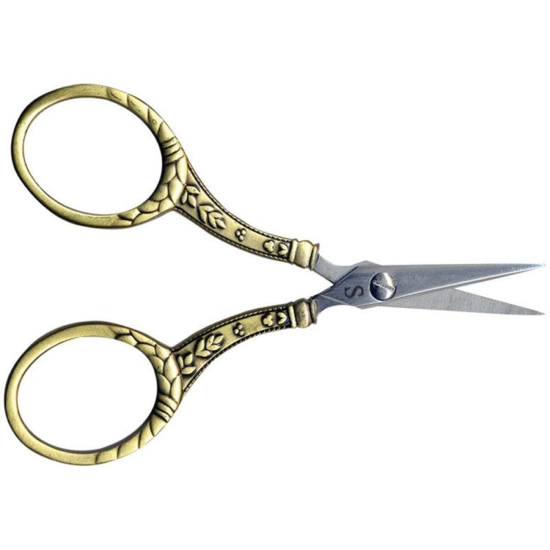 4″ Gold Heirloom Embroidery Round Handle Scissors  |   Cross Stitch & Embroidery Cross Stitch & Embroidery Cross Stitch & Embroidery