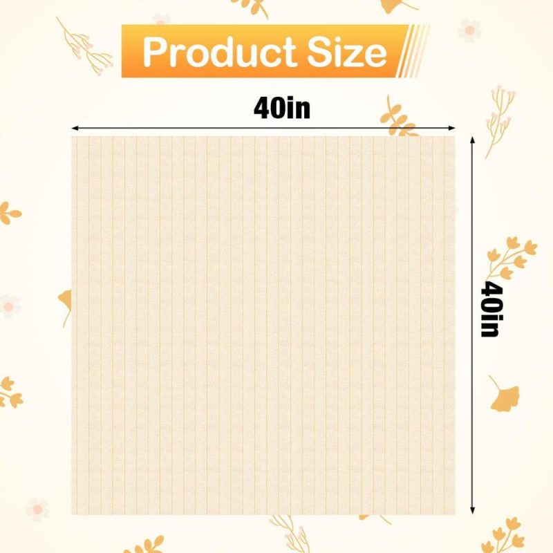 40″ × 40″ Large Overlocking Tufting Cloth with Marked Lines- Primary Monk’s Cloth Punch Needle Fabric for DIY Rug-Punch Tufting Gun  |   Rug Tufting Needlework & Fiber Arts Rug Tufting