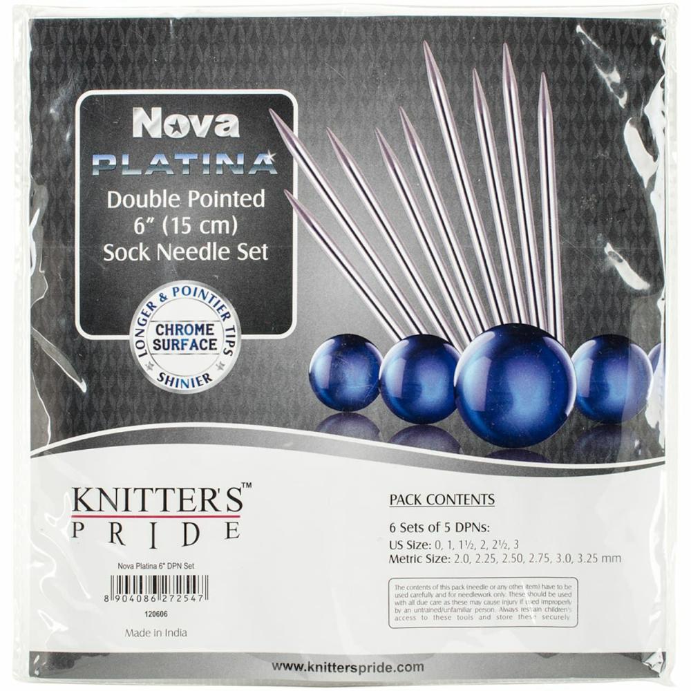 6″ Nova Platina Socks Kit Double Pointed Knitting Needles Set  |   Knitting Supplies Knitting & Crochet Knitting Supplies