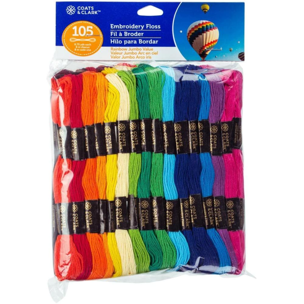 6-Strand Embroidery Floss Jumbo Pack, Rainbow  |   Floss Packs Floss Packs Floss Packs