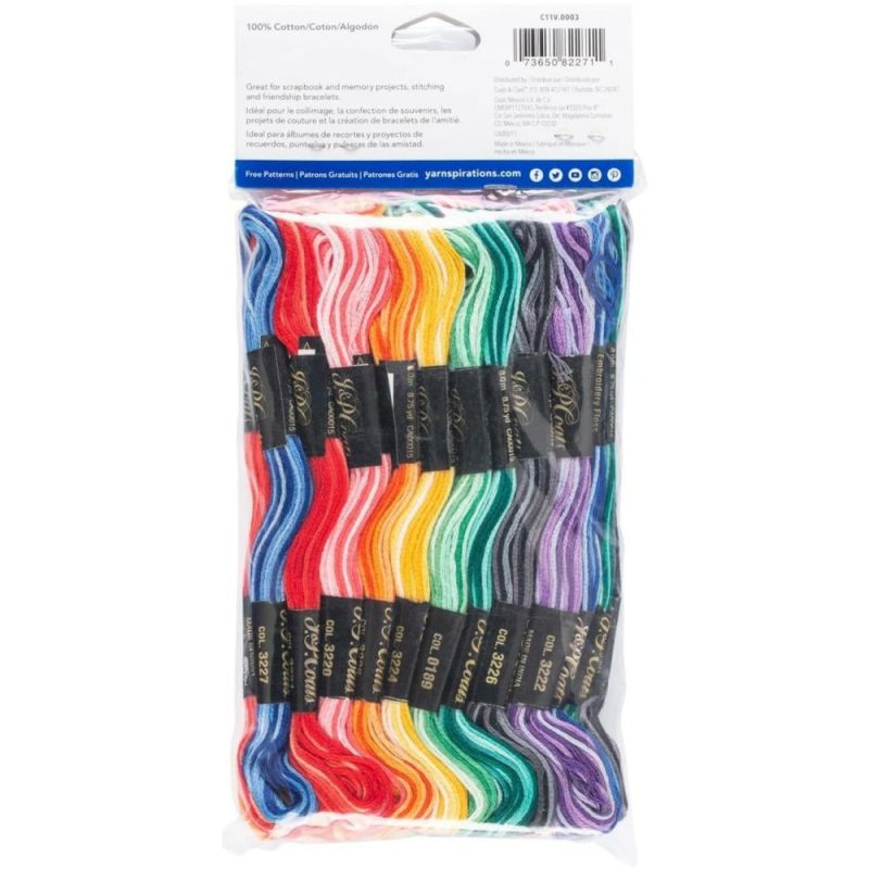 6-Strand Embroidery Floss Value Pack, Variegated  |   Floss Packs Floss Packs Floss Packs