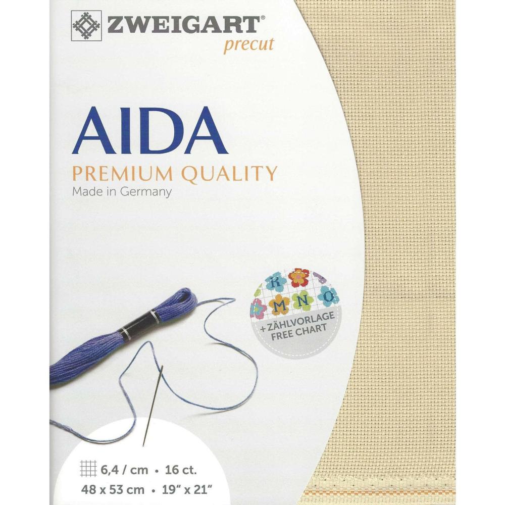 Aida 16 Count Precut Fabric Beige |   Cloth & Canvas Cloth & Canvas Beige