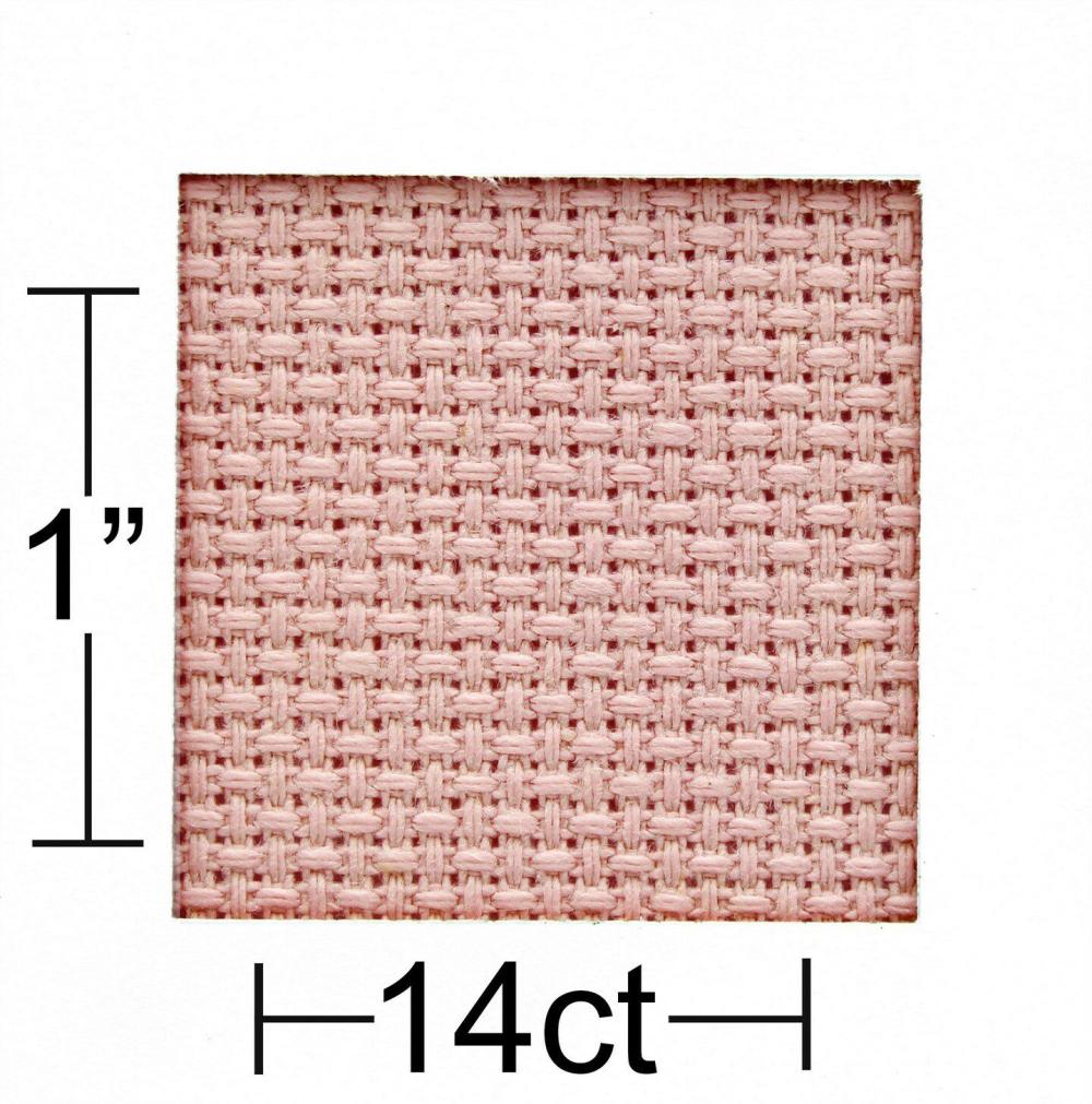 Aida Cloth, 14 count, 30″ x 36″, Medium pink cross stitch fabric for embroidery, cross stitch, machine embroidery and needlepoint  |   Cloth & Canvas Cloth & Canvas Cloth & Canvas