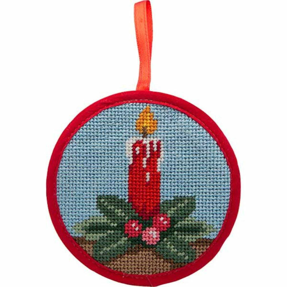 Alice Peterson Stitch-Ups Needlepoint Ornament Kit- Candle Multicolor |   Needlepoint Needlepoint Multicolor