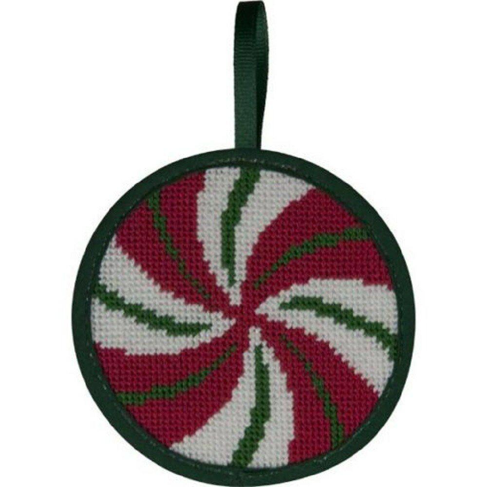 Alice Peterson Stitch-Ups Peppermint Swirl Needlepoint Ornament Kit Multicolor |   Needlepoint Needlepoint Multicolor