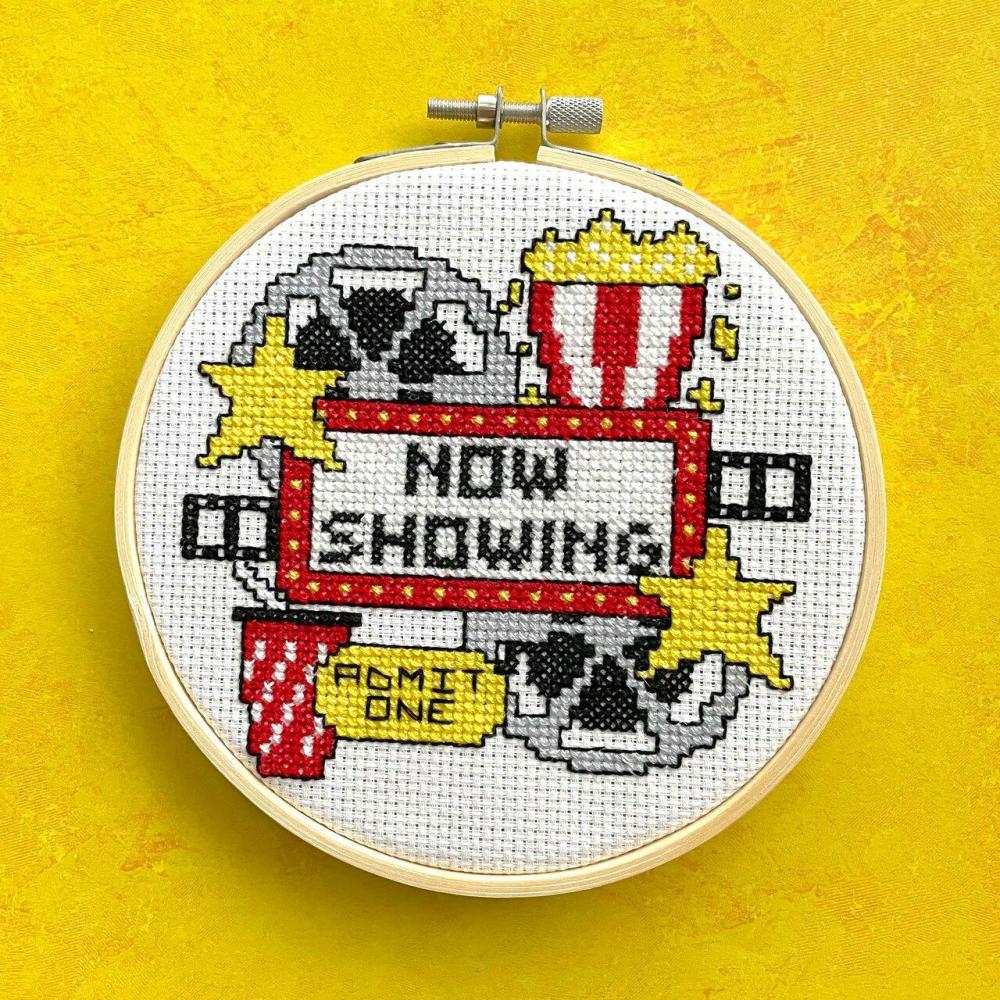 At The Movies Counted Cross Stitch Kit  |   Cross Stitch & Embroidery Cross Stitch & Embroidery Cross Stitch & Embroidery