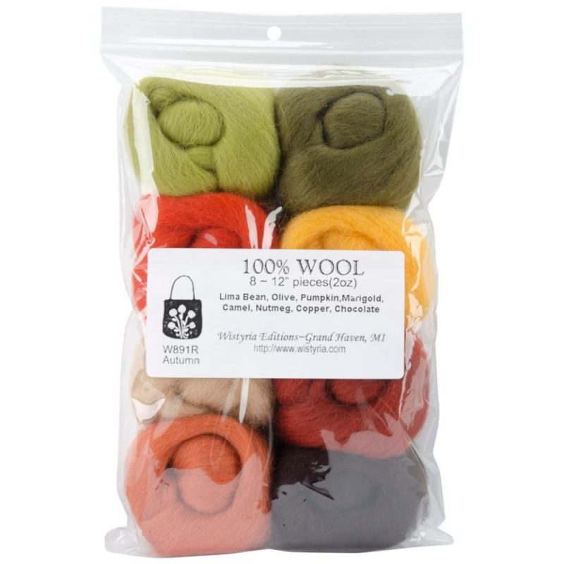 Autumn Wool Roving Rolls, 2oz.  |   Felting Felting Felting