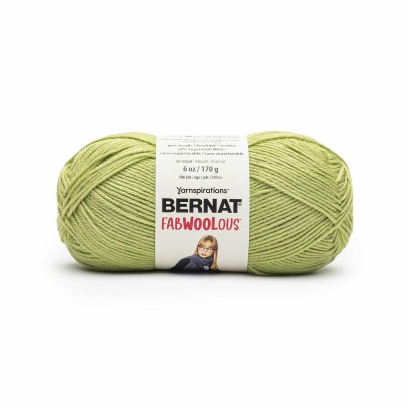 Bernat Fabwoolous Yarn-Pine Lime |   Basic Yarn Basic Yarn Basic Yarn