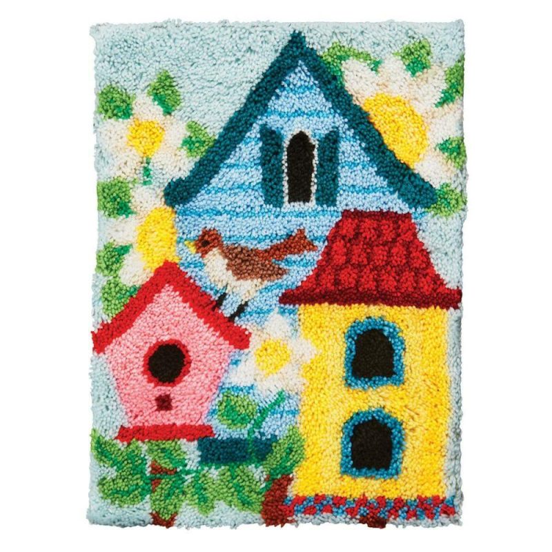 Birdhouse Garden Latch Hook Kit Multicolor |   Latch Hook Latch Hook Latch Hook