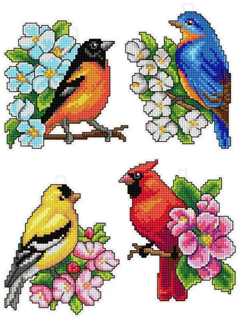 Birds 118CS Counted Cross-Stitch Kit  |   Cross Stitch & Embroidery Cross Stitch & Embroidery Cross Stitch & Embroidery