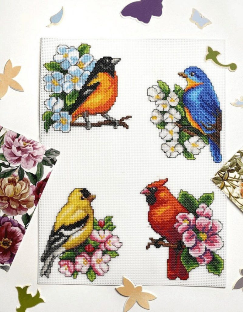 Birds 118CS Counted Cross-Stitch Kit  |   Cross Stitch & Embroidery Cross Stitch & Embroidery Cross Stitch & Embroidery