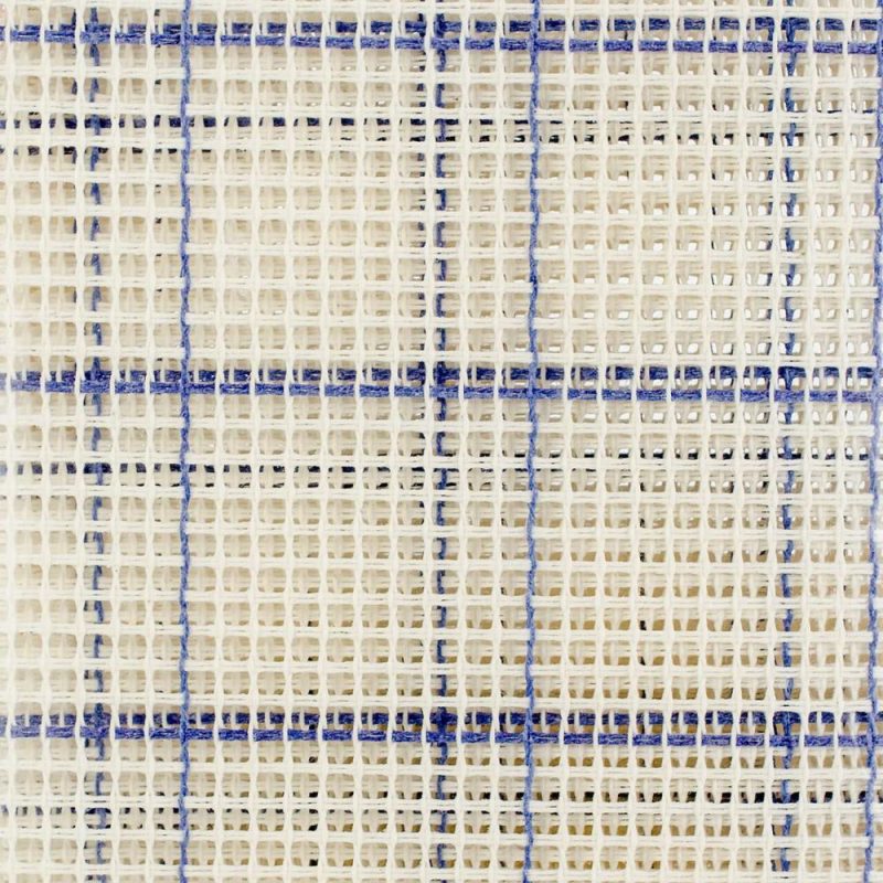 Blue Checked 3.75″ Mesh Rug Canvas, 36″ x 60″  |   Rug Tufting Needlework & Fiber Arts Rug Tufting