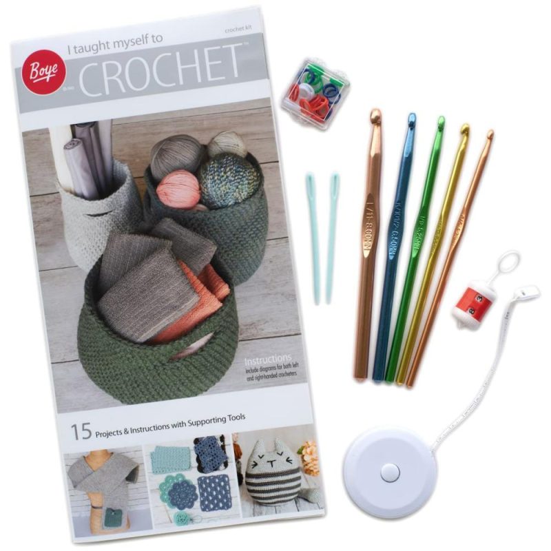 Boye® I Taught Myself to Crochet® Kit  |   Crochet Supplies Crochet Supplies Crochet Supplies