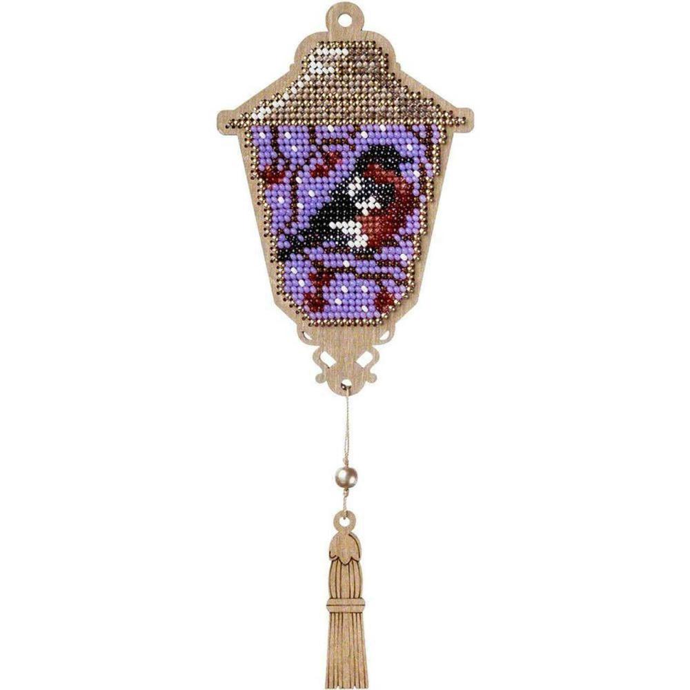 Bullfinch Lamp Bead Embroidery on Wood Kit  |   Beadwork Beadwork Beadwork