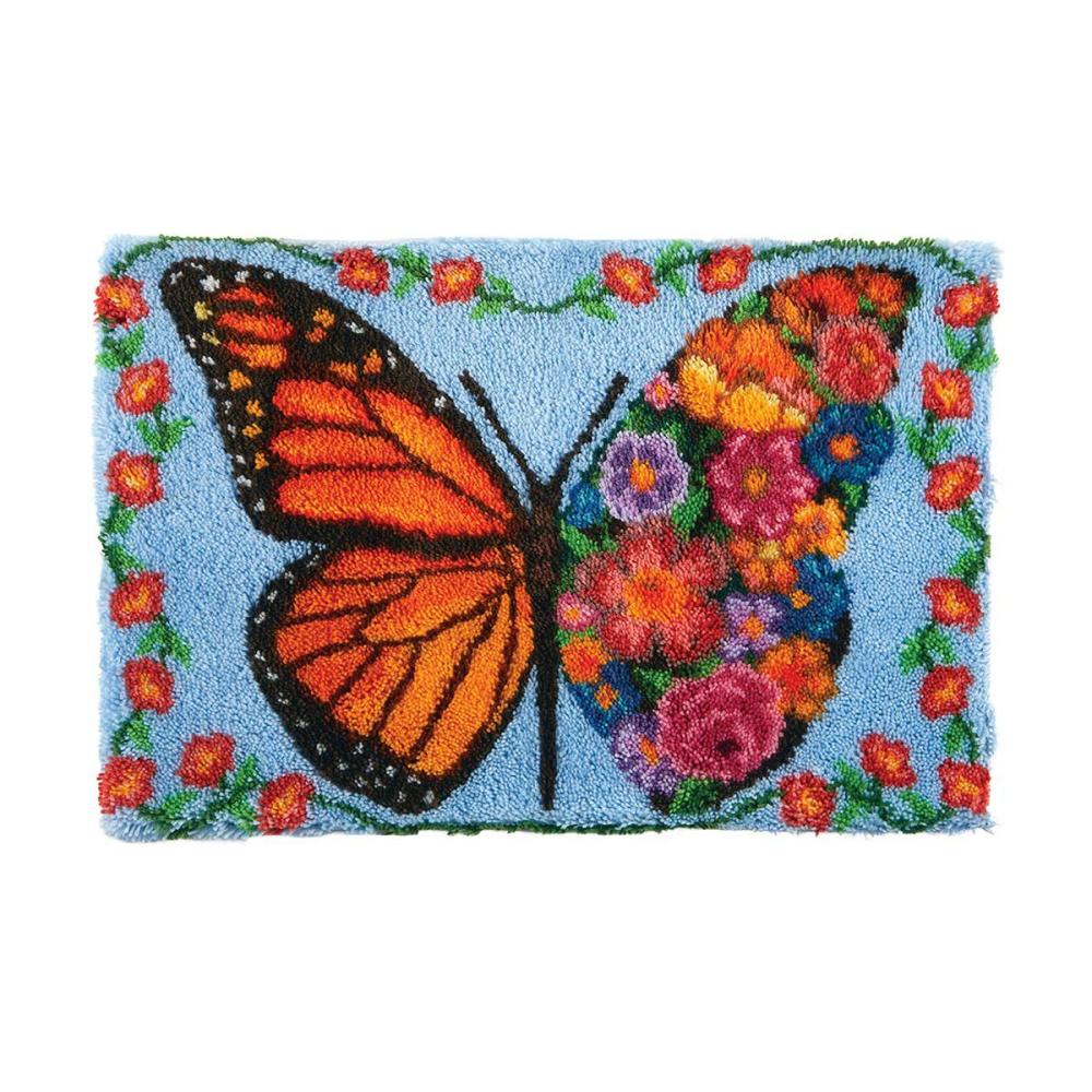 Butterfly Bouquet Latch Hook Kit Multicolor |   Latch Hook Latch Hook Latch Hook