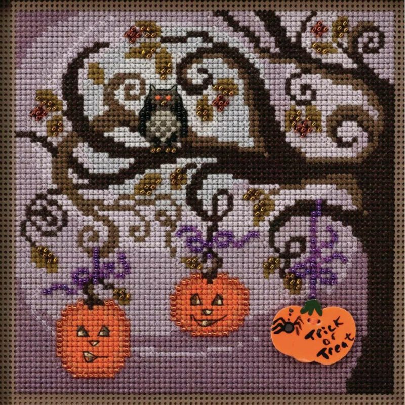 Buttons & Beads Pumpkin Tree Counted Cross Stitch Kit  |   Cross Stitch & Embroidery Cross Stitch & Embroidery Cross Stitch & Embroidery