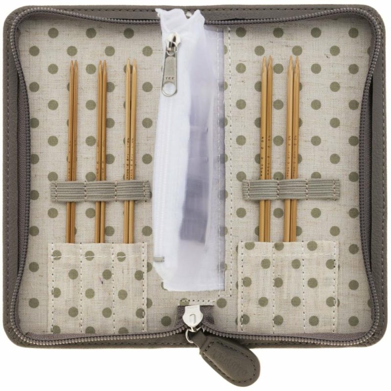 Carry C Interchangeable Bamboo Long Fine Gauge Knitting Needle Set  |   Knitting Supplies Knitting & Crochet Knitting Supplies