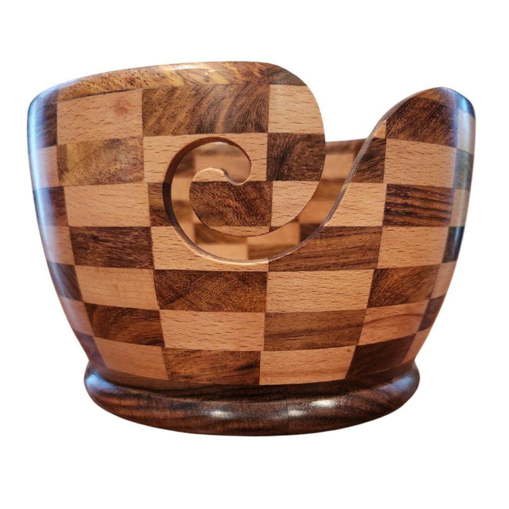 Checkered Yarn Bowl  |   Yarn Bowls & Dispensers Storage & Organization Yarn Bowls & Dispensers