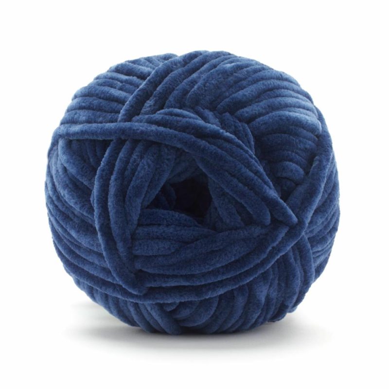 Chenille Home Slim™ Solid Yarn Navy |   Home Decor Yarn Home Decor Yarn Home Decor Yarn