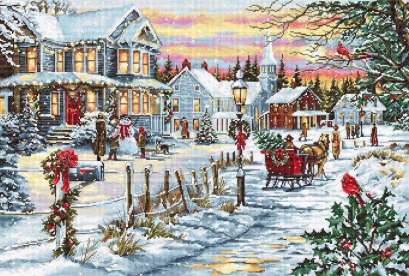 Christmas Eve B595L Counted Cross-Stitch Kit  |   Cross Stitch & Embroidery Cross Stitch & Embroidery Cross Stitch & Embroidery