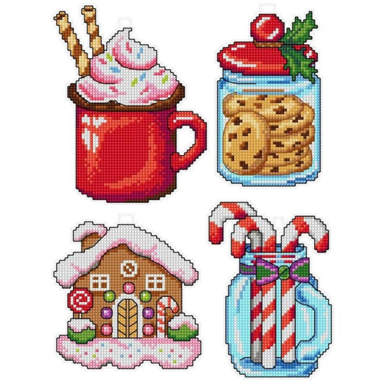 Christmas Sweets Plastic Canvas Counted Cross Stitch Kit  |   Cross Stitch & Embroidery Cross Stitch & Embroidery Cross Stitch & Embroidery