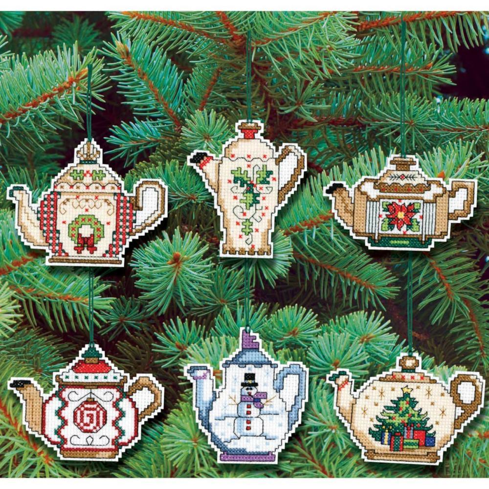 Christmas Teapot Ornaments Counted Cross Stitch Kit  |   Cross Stitch & Embroidery Cross Stitch & Embroidery Cross Stitch & Embroidery