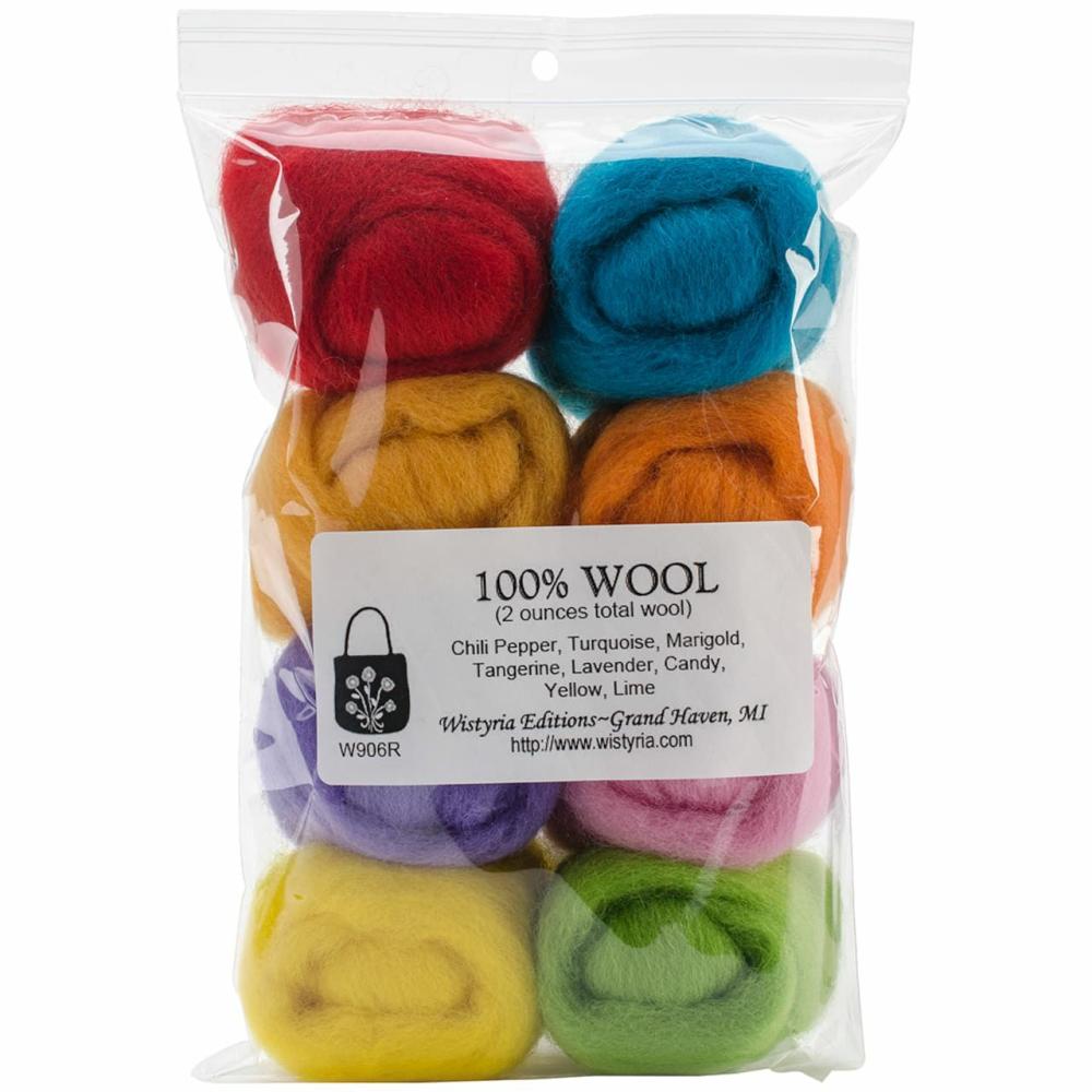 Confetti Wool Roving Rolls, 2oz.  |   Felting Felting Felting