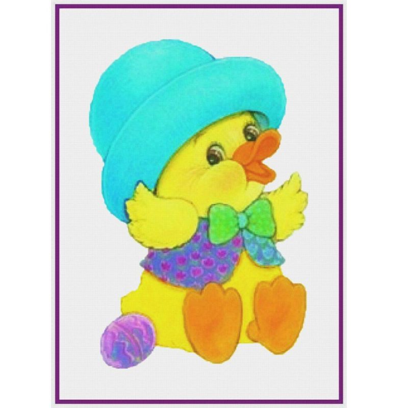 Contemporary Easter Duck with New Easter Hat Counted Cross Stitch Pattern  |   Cross Stitch & Embroidery Cross Stitch & Embroidery Cross Stitch & Embroidery