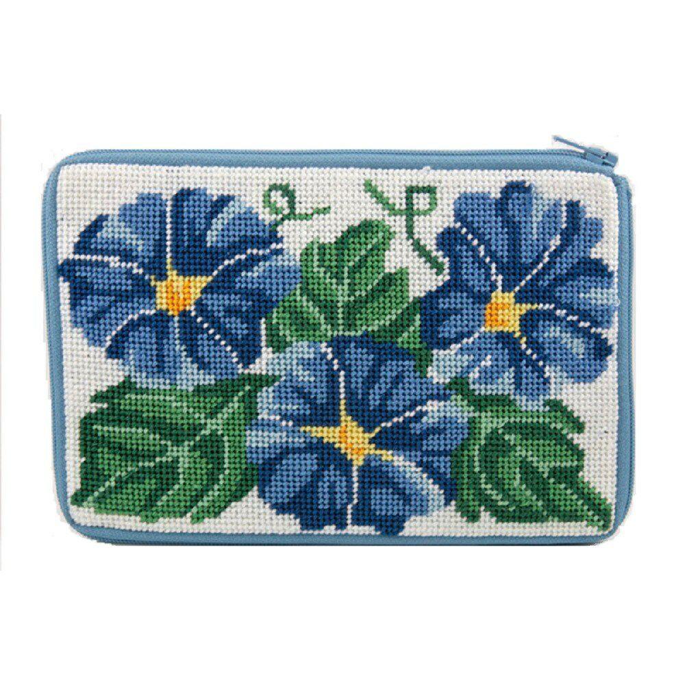 Cosmetic Purse – Morning Glory – Needlepoint Kit Multicolor |   Needlepoint Needlepoint Multicolor