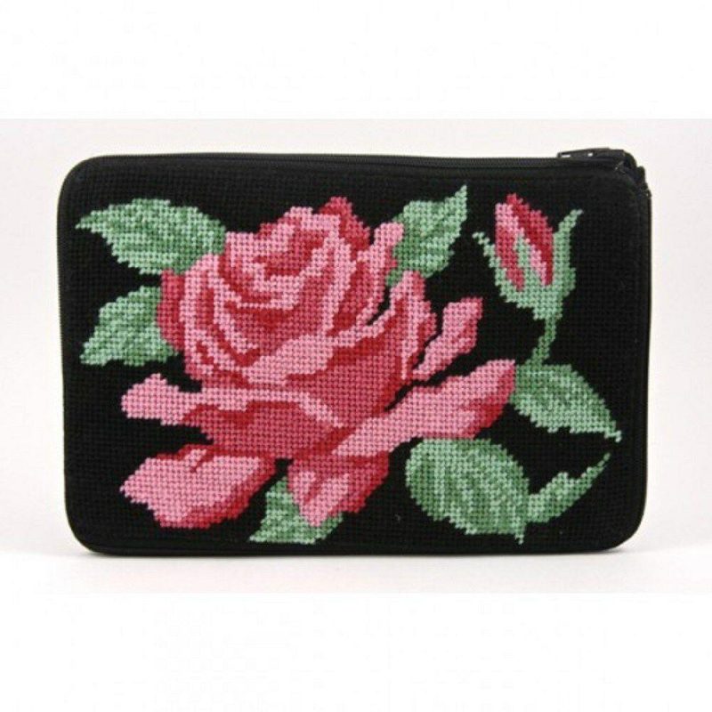 Cosmetic Purse – Rose – Needlepoint Kit Multicolor |   Needlepoint Needlepoint Multicolor