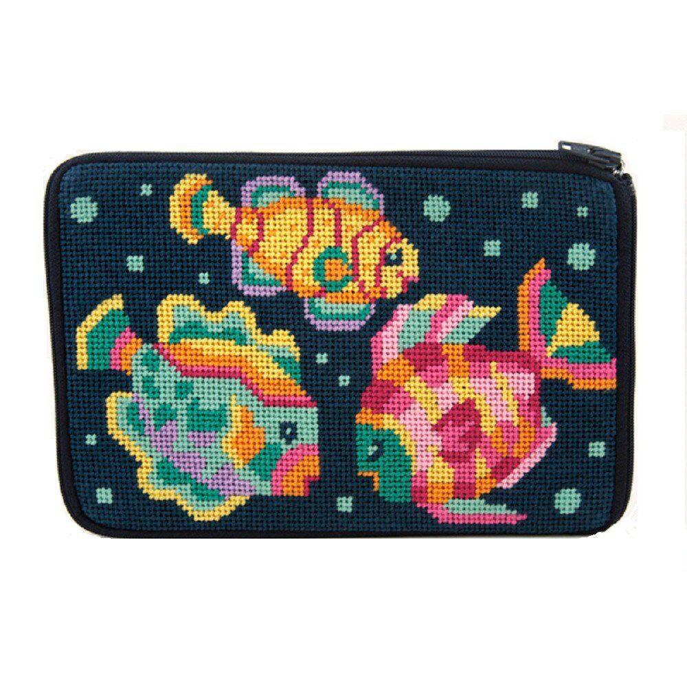 Cosmetic Purse – Tropical Fish – Needlepoint Kit Multicolor |   Needlepoint Needlepoint Multicolor