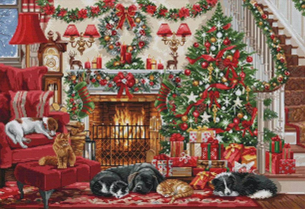 Cosy Fireplace BU5041L Counted Cross-Stitch Kit  |   Cross Stitch & Embroidery Cross Stitch & Embroidery Cross Stitch & Embroidery